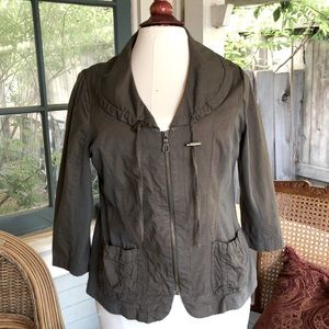 XCVI Lightweight Cotton Jacket | Olive Drab | XL
